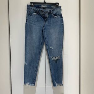 Rewash Cropped Frayed Ankle Skinny Jean